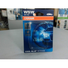 Лампа автомобильная к-т 2 шт (OSRAM) 12V W5W COOL BLUE INTENSE