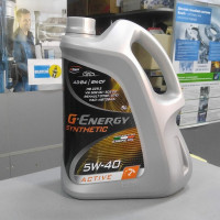Масло моторное, синетика, G-Energy, 5W40, SL/CF, ACEA A3/B3, Synthetic Active, 5L.