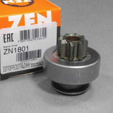 Бендикс, привод с механизмом свободного хода, стартер (пр-во ZEN) RENAULT  CLIO III, KANGOO