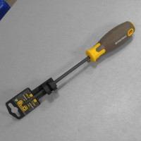 Отвертка крестовая композитная рукоятка CrV PH2 6x150мм (Phillips) (вороненная) СИЛА