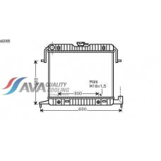 Радиатор охлаждения паяный АКПП, МКПП (пр-во GLYSER) OPEL Omega  A 86-