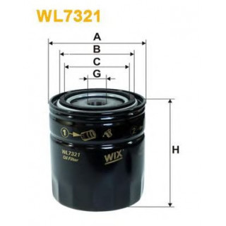 Масляный фильтр WIX FILTERS AUDI A6 V 2.4 WL7321 197 грн