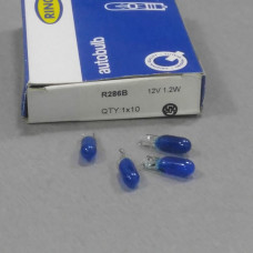 Автолампа 1,2W 12V W2x4,6d (синяя)  (пр-во RING)