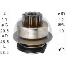 Бендикс стартера ZN0805  BOSCH LADA