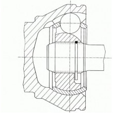 Шрус наружный комплект 22*22 (пр-во SPIDAN) Daewoo Lanos, Opel Kadett, Corsa 