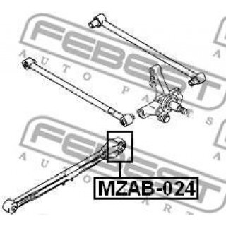 Втулка задняя задней продольной тяги FEBEST Mazda 626 MZAB024 161 грн