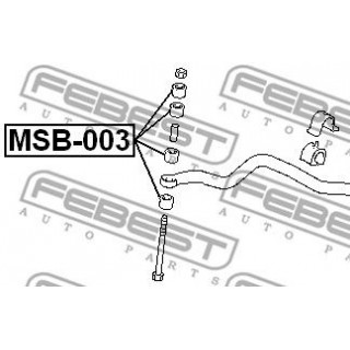 Втулка стойки стабилизатора FEBEST Mitsubishi LANCER/LANCER MSB003 31 р.