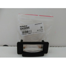 Фонарь подсветки номера, номерного знака 9018200156, 2D0943021A (POLCAR) Mercedes Sprinter 95-06, LT 95-06