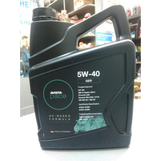Масло моторное 5W40 (пр-во AVISTA) GER SN/CF 5L