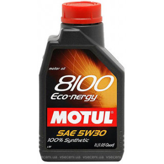 Масло моторное синтетика 5W30 (MOTUL) ECO-nergy 1L, 812301 ,8100 ,102782