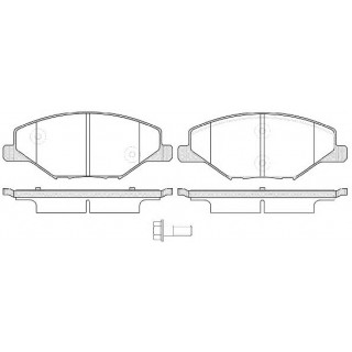 Комплект тормозных колодок, дисковый тормоз передн.REMSA POLO 155300 613 р.