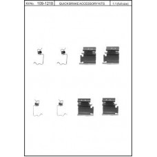 Р/к дискових гальм. колодок задн. QUICKBRAKE Sprinter 06>/Crafter