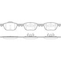 Колодки тормозные передние (пр-во REMSA) Ford Focus 