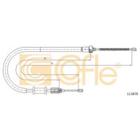 Трос ручного тормоза правый (COFLE) RENAULT	KANGOO короткая база