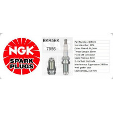 Свеча зажигания (NGK) 7956, BKR5EK