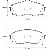 Колодки тормозные перед (пр-во BSG) Opel Combo 01-04/Corsa 01-