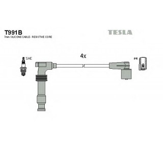 Комплект проводов зажигания alternative TESLA T991B 477 р.