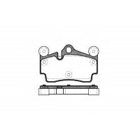 Колодка торм. AUDI Q7, PORSCHE CAYENNE, VW TOUAREG задн. (пр-во REMSA)