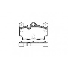 Колодка торм. AUDI Q7, PORSCHE CAYENNE, VW TOUAREG задн. (пр-во REMSA)