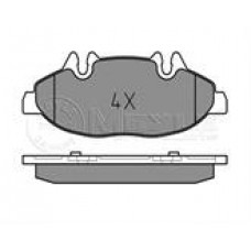 Колодки тормозные дисковые перед VITO 639 (GLOBER)