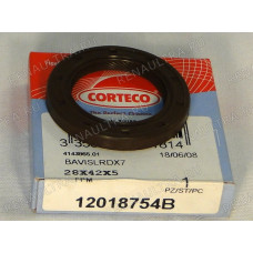 Сальник N RENAULT K4M/K9K BAVISLRDX7 28X42X5 FPM (пр-во Corteco)