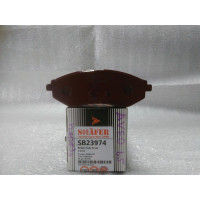 Колодки передние с пластиной (пр-во SHAFER) Chevrolet Aveo 