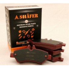 Колодки тормозные передние с пластиной (пр-во SHAFER) Mercedes Sprinter 06-, однокатковый