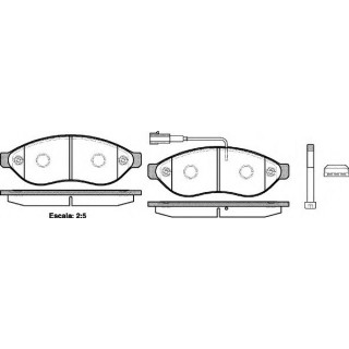 Колодка торм. CITROEN JUMPER,FIAT DUCATO,PEUGE BOXER 06- передн. (пр-во REMSA) 123701 1 064 р.