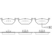 Колодки тормозные передние с датчиком изнаоса (система ATE) (пр-во REMSA) VW Caddy