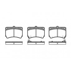 Комплект тормозных колодок передн. REMSA MAZDA 323