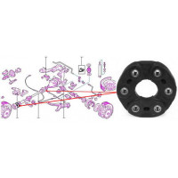 Муфта эластичная омега 2,3-2,4-2,6-3,0 карав.2,0 -92 (Automega)