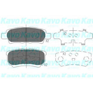 Комплект тормозных колодок, дисковый тормоз KAVO PARTS KBP5518 427 р.