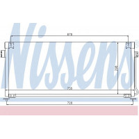 Конденсатор, кондиционер  NISSENS  SUBARU