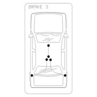 Трос ручного тормоза задн.COFLE VW TUAREG