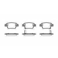 Комплект тормозных колодок задн. REMSA TOYOTA AVENSIS