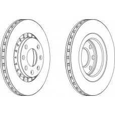 Тормозной диск FERODO LANOS 1.6 14дюйм.