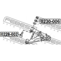 Шайба эксцентрик болта развала NISSAN X-TRAIL 5522750Y00 (пр-во FEBEST)