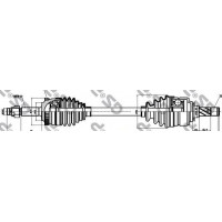 Приводной вал GSP OPEL COMBO 1.3