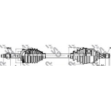 Приводной вал GSP OPEL COMBO 1.3
