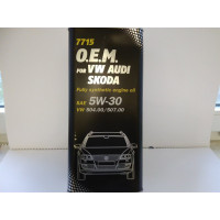 Масло моторное 5W30 MANNOL OEM VAG 504/507 5L