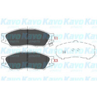 Колодка торм. диск. NISSAN ALMERA CLASIC 06- передн. (пр-во KAVO)