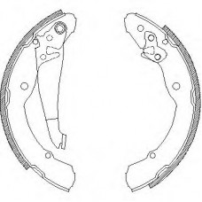 Комплект тормозных колодок задн. REMSA SKODA OCTAVIA 1.6 AKL