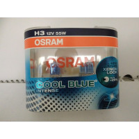Лампа фарная к-т 2 шт H3 12V 55W PК22S COOL BLUE 4200К  64151CBI-HCB-DUO  (пр-во OSRAM)