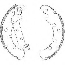 Комплект тормозных колодок (REMSA) Ford Fiesta, Fusion